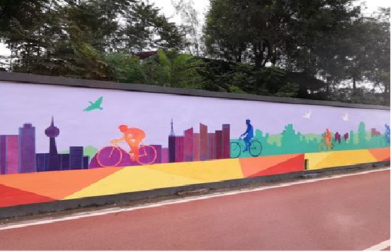 龙泉墙体彩绘-围墙