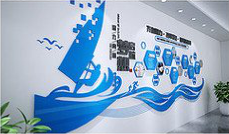 龙泉海浪主题文化墙如何设计？