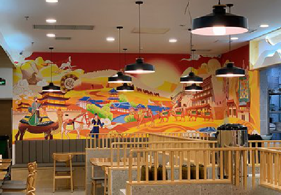 龙泉商业空间彩绘介绍。